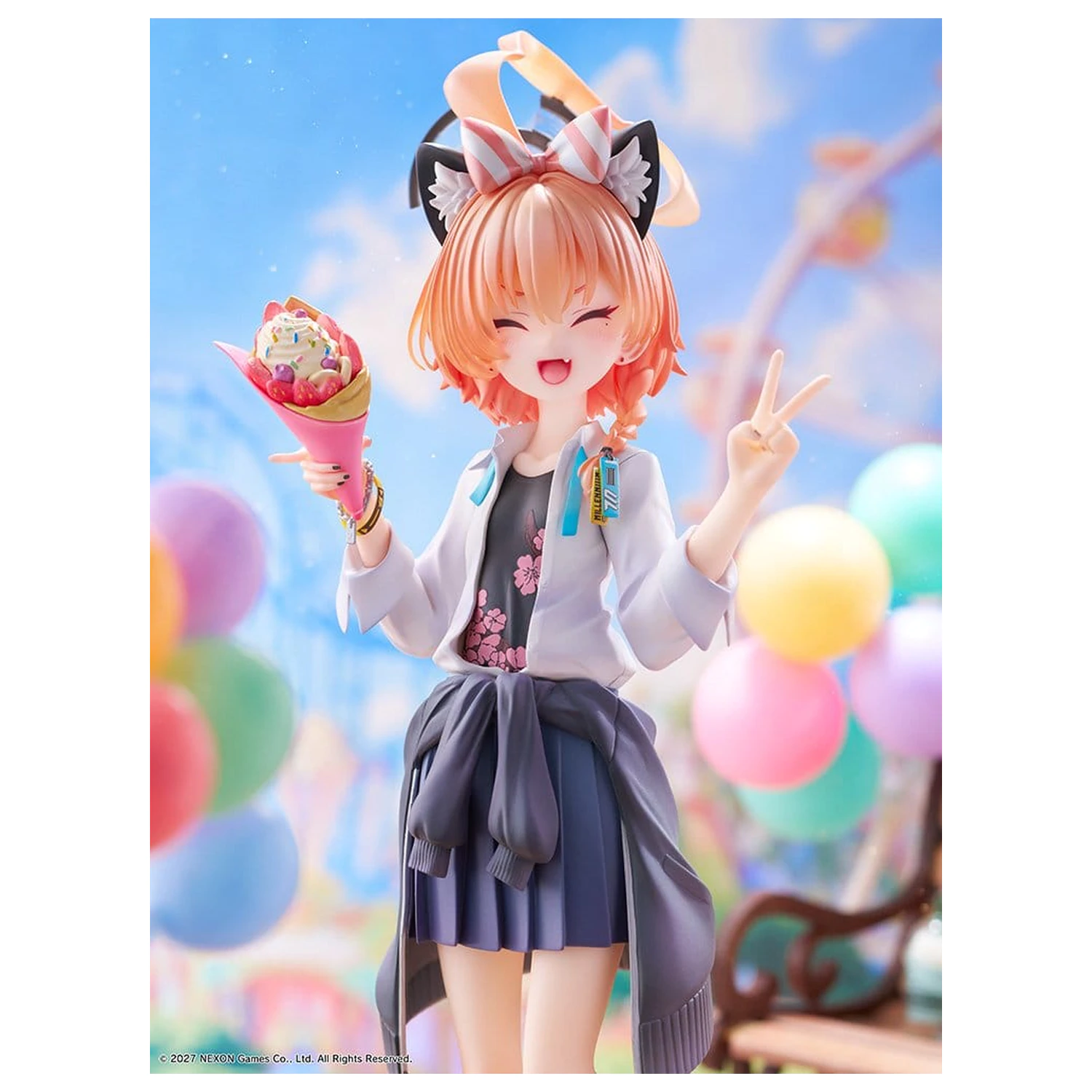Blue Archive 1/7 Neru (School): Memorial Lobby Ver. PVC figura 22 cm termékfotó