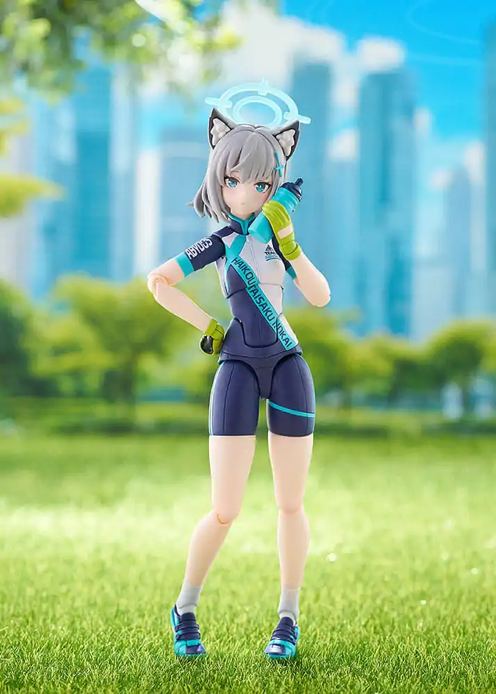 Blue Archive Figma akciófigura Shiroko Sunaookami Cycling 15 cm termékfotó