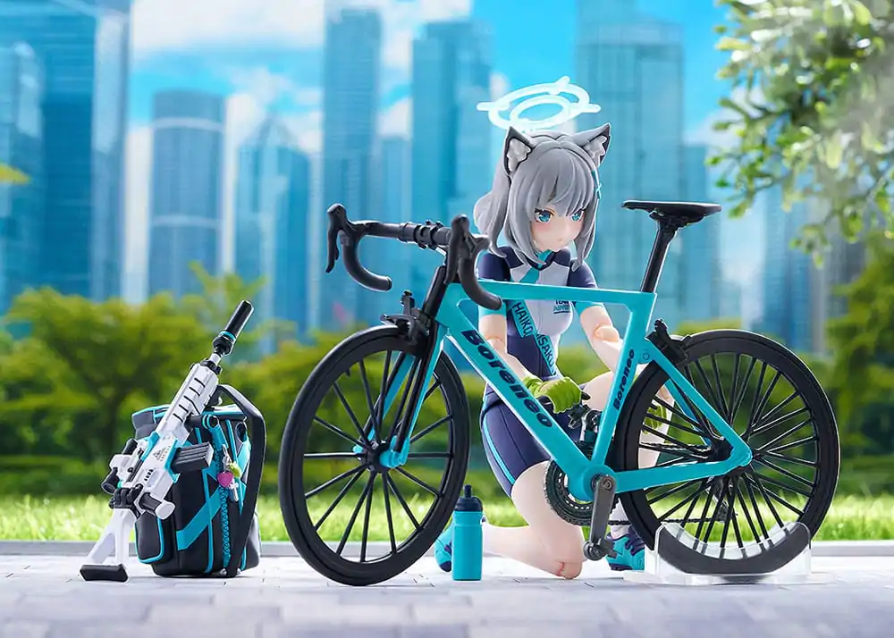 Blue Archive Figma akciófigura Shiroko Sunaookami Cycling DX Edition 15 cm termékfotó