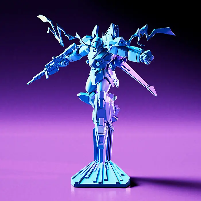 Blue Comet SPT Layzner  PLAMAX MF-73 minimum factory Layzner &amp; Zakaal: SPT Color Ver. Műanyag modell készlet 7 cm termékfotó