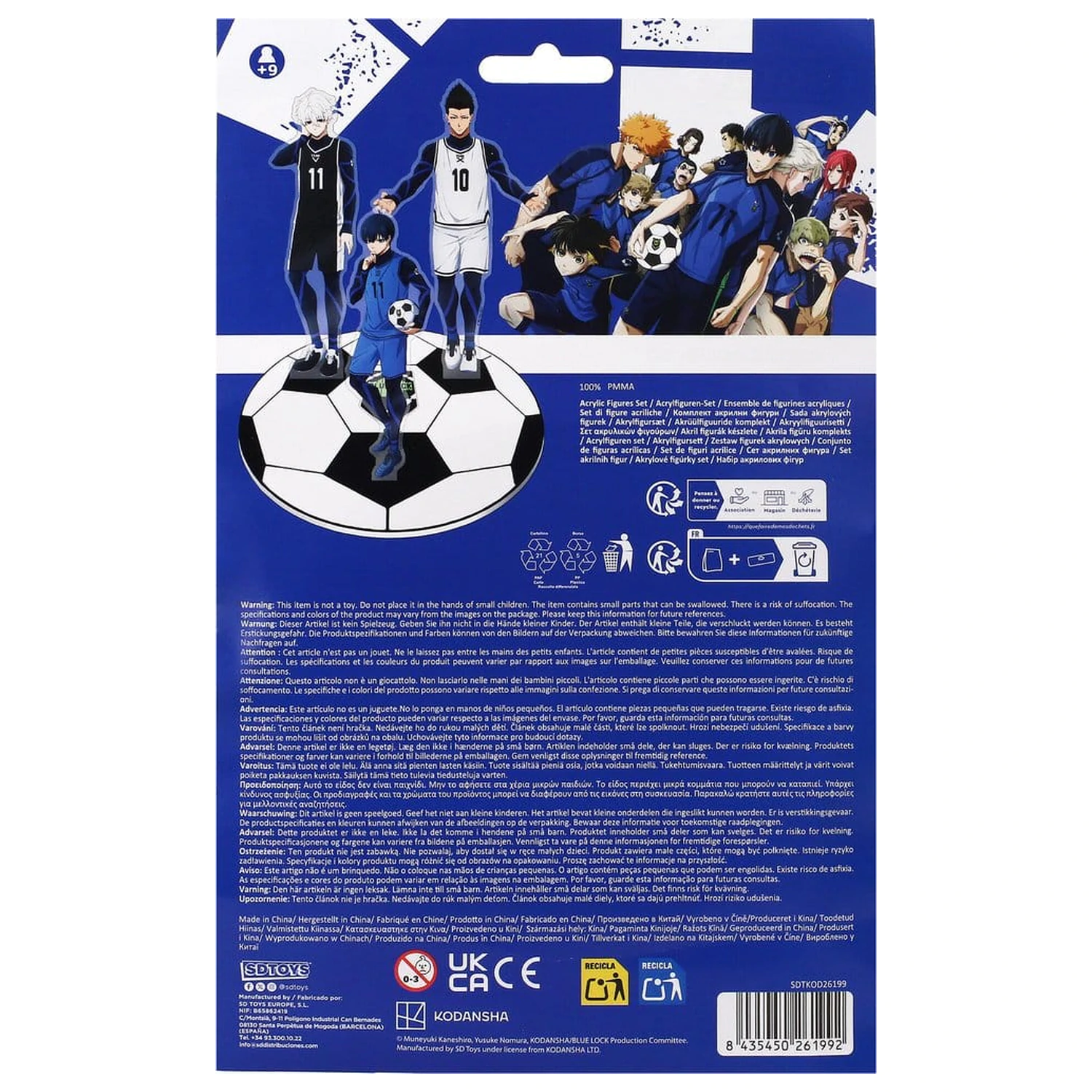Blue Lock akril figura csomag 15 cm termékfotó