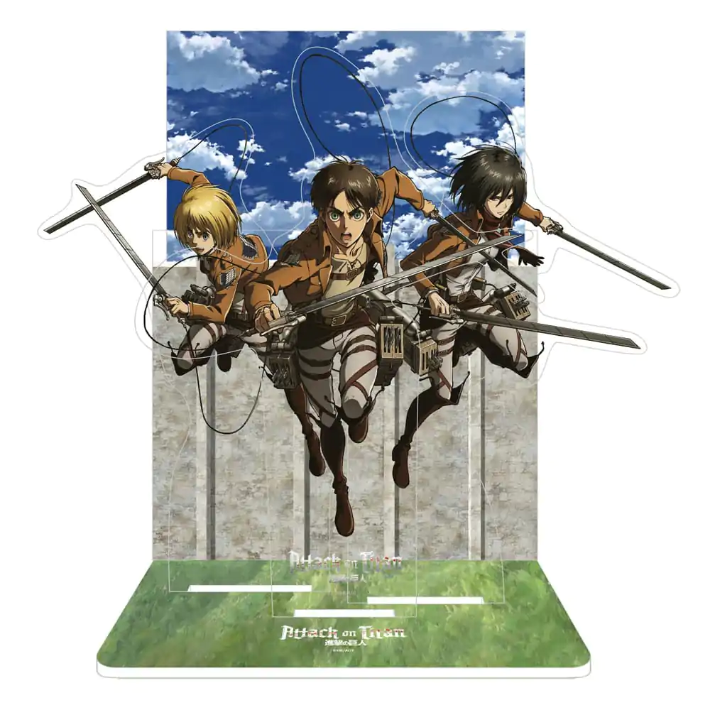 Blue Lock Eren, Mikasa & Armin Akril Dioráma figura 20 cm termékfotó