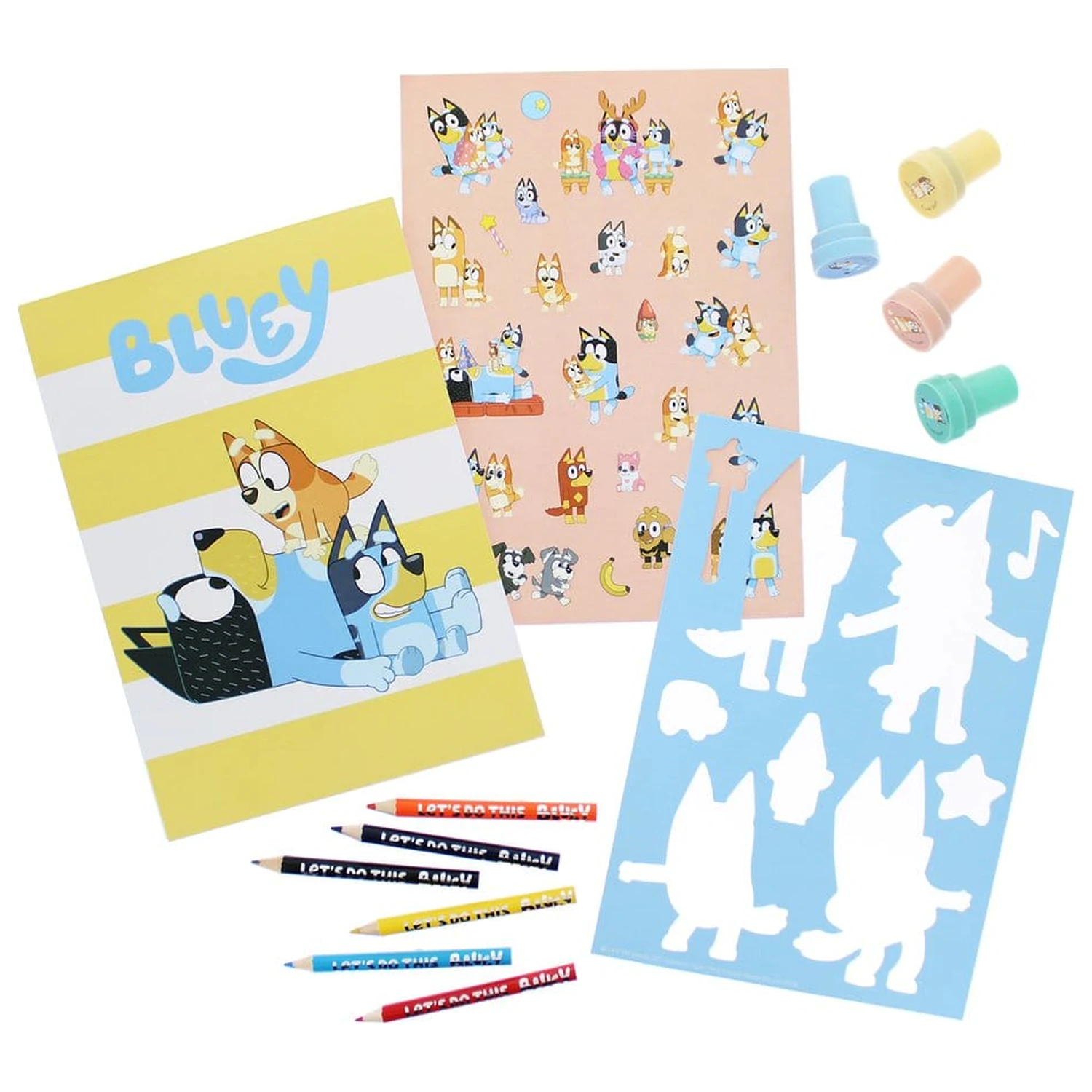 Bluey 14 darabos színező csomag termékfotó