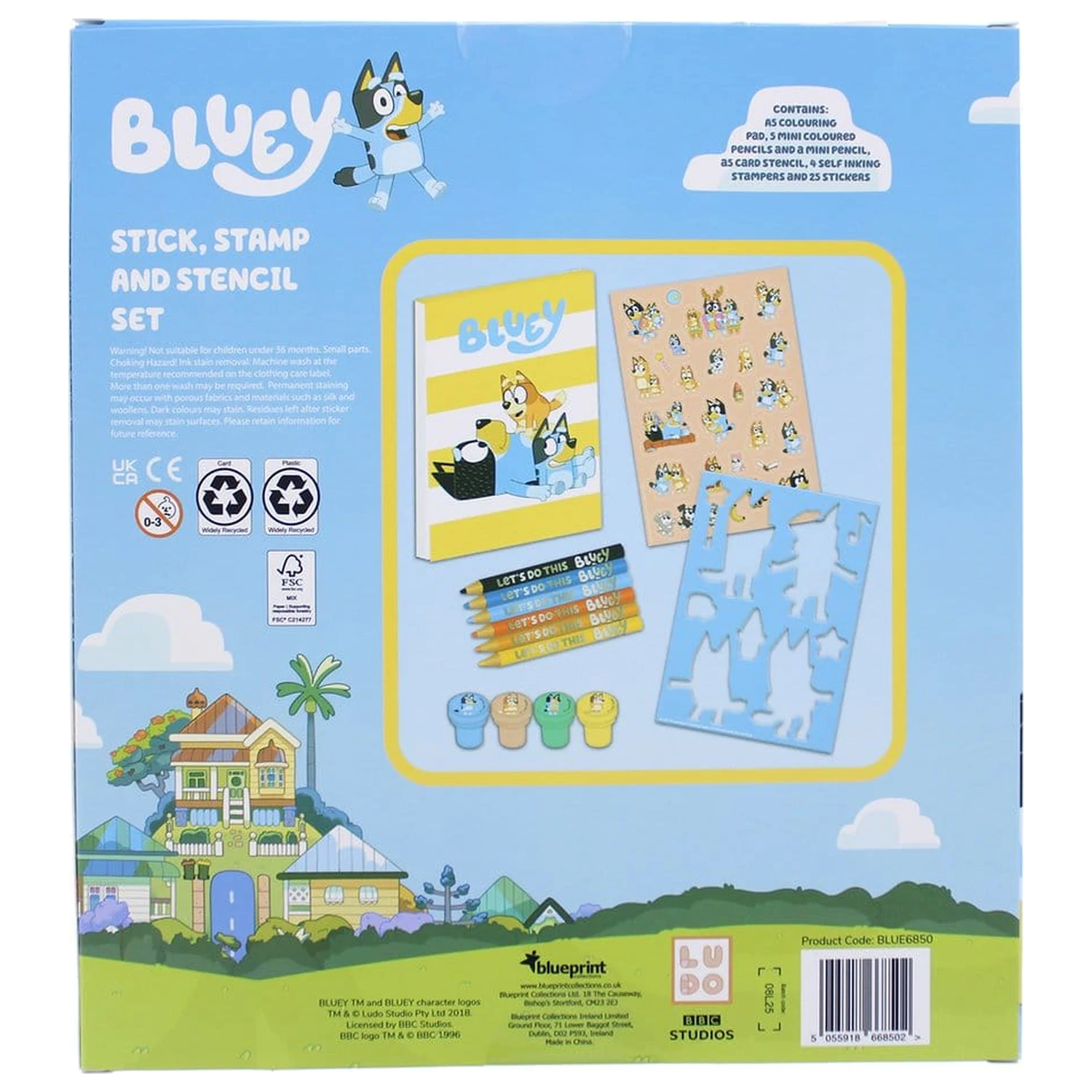 Bluey 14 darabos színező csomag termékfotó