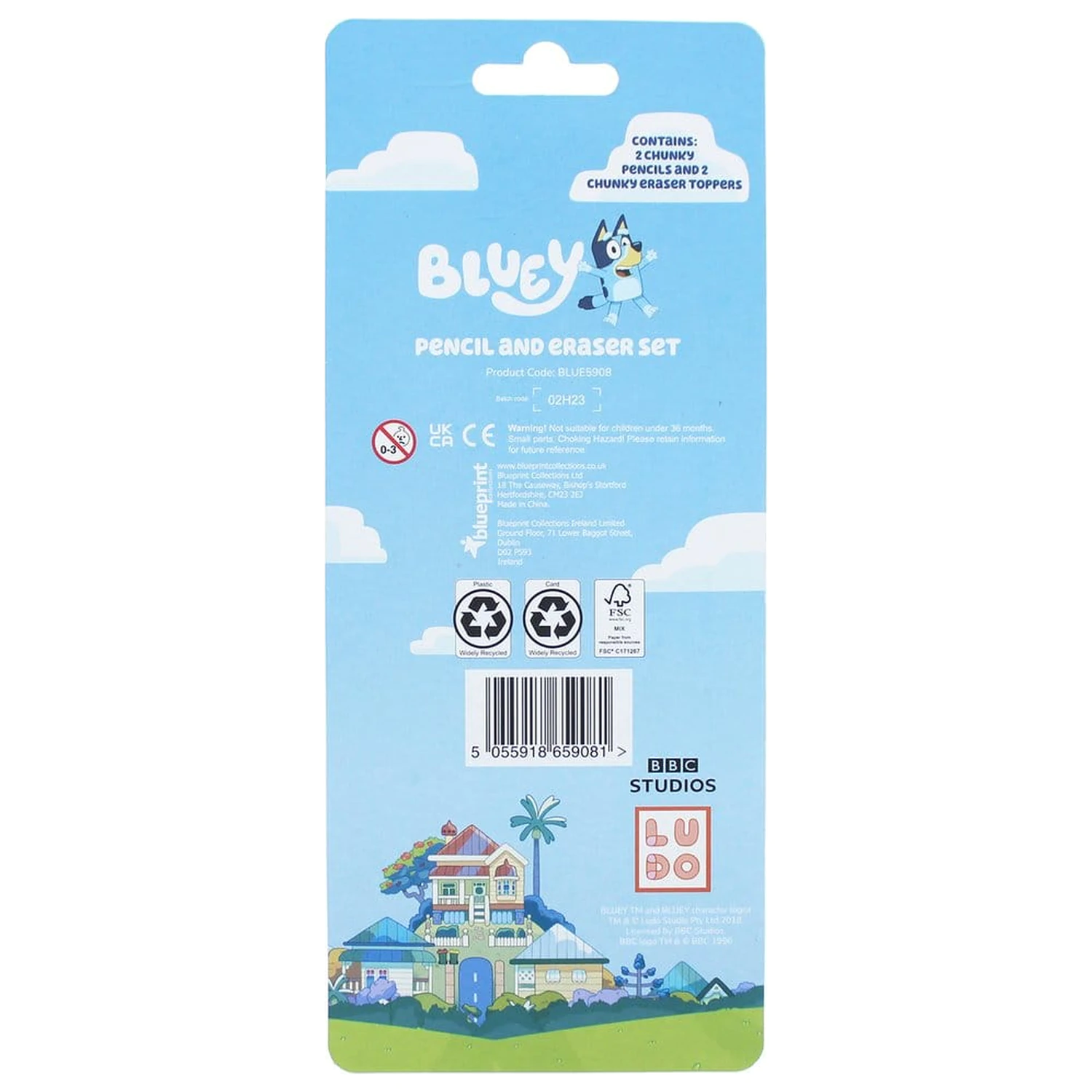 Bluey 4 darabos írószer csomag termékfotó