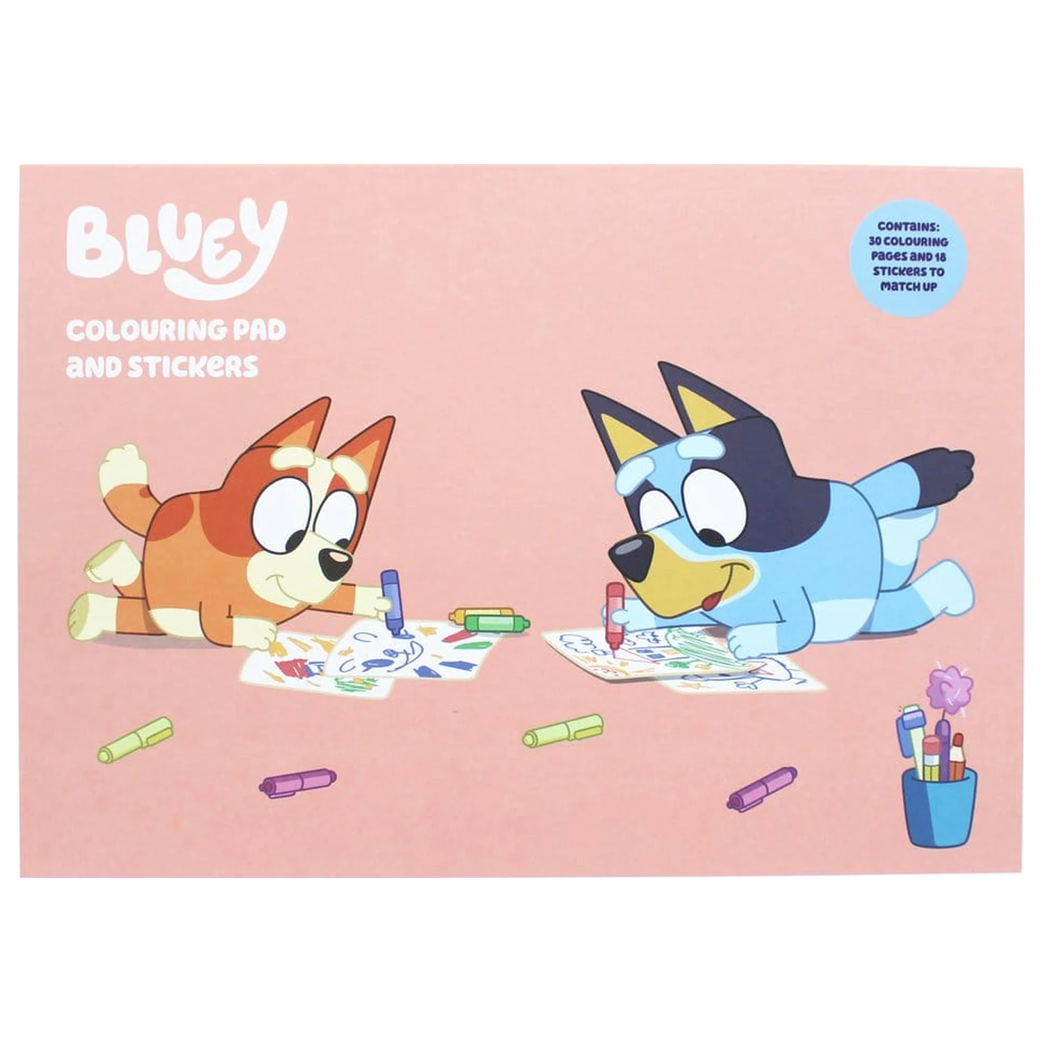 Bluey A4 színező füzet és matrica csomag termékfotó