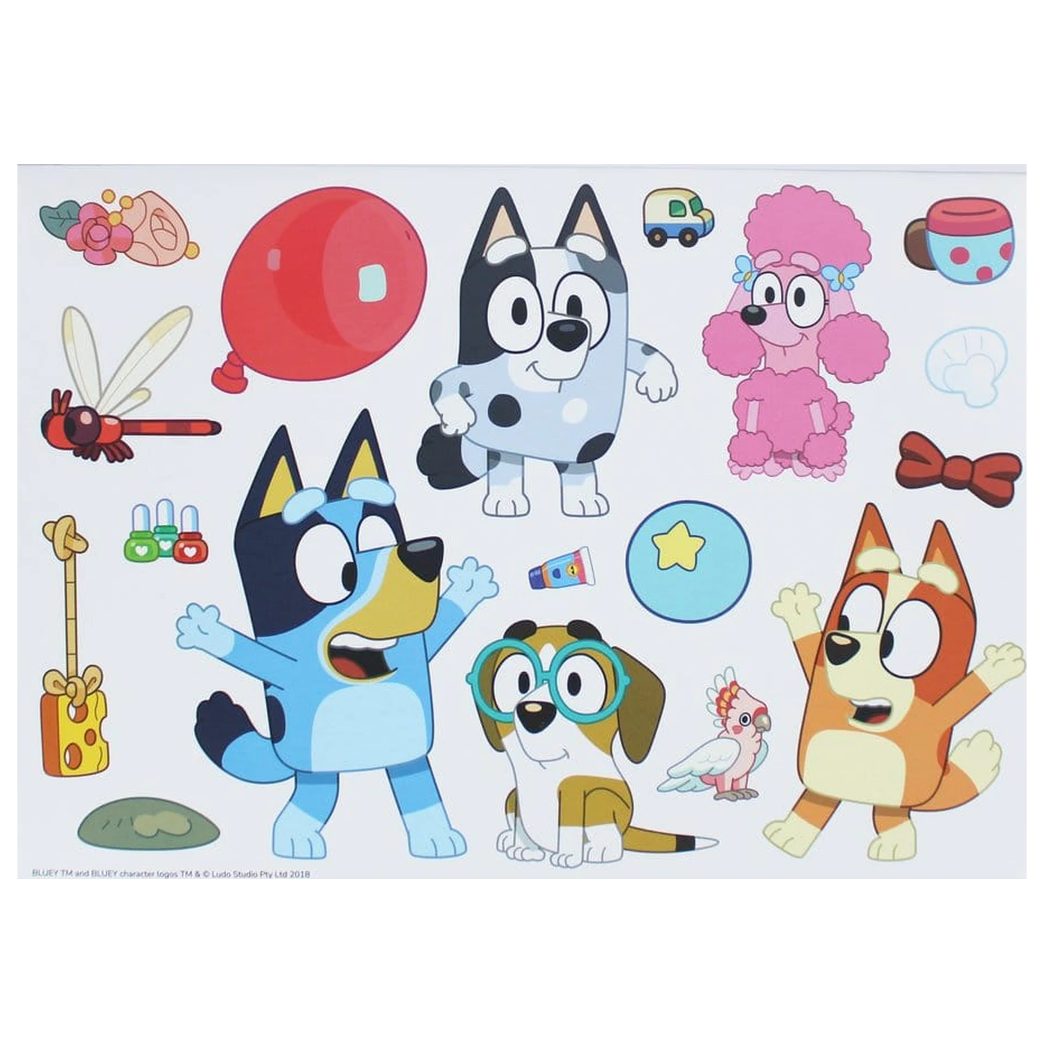 Bluey A4 színező füzet és matrica csomag termékfotó