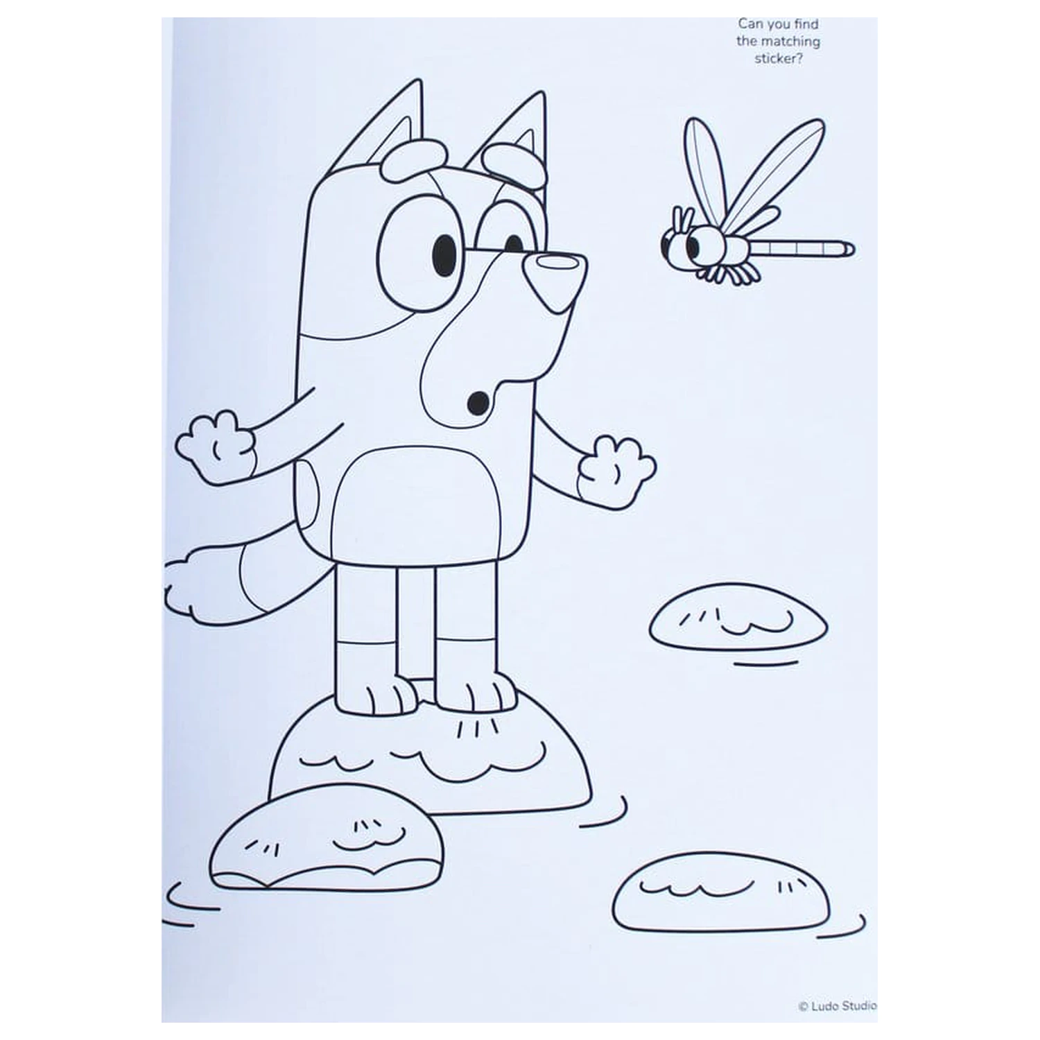 Bluey A4 színező füzet és matrica csomag termékfotó