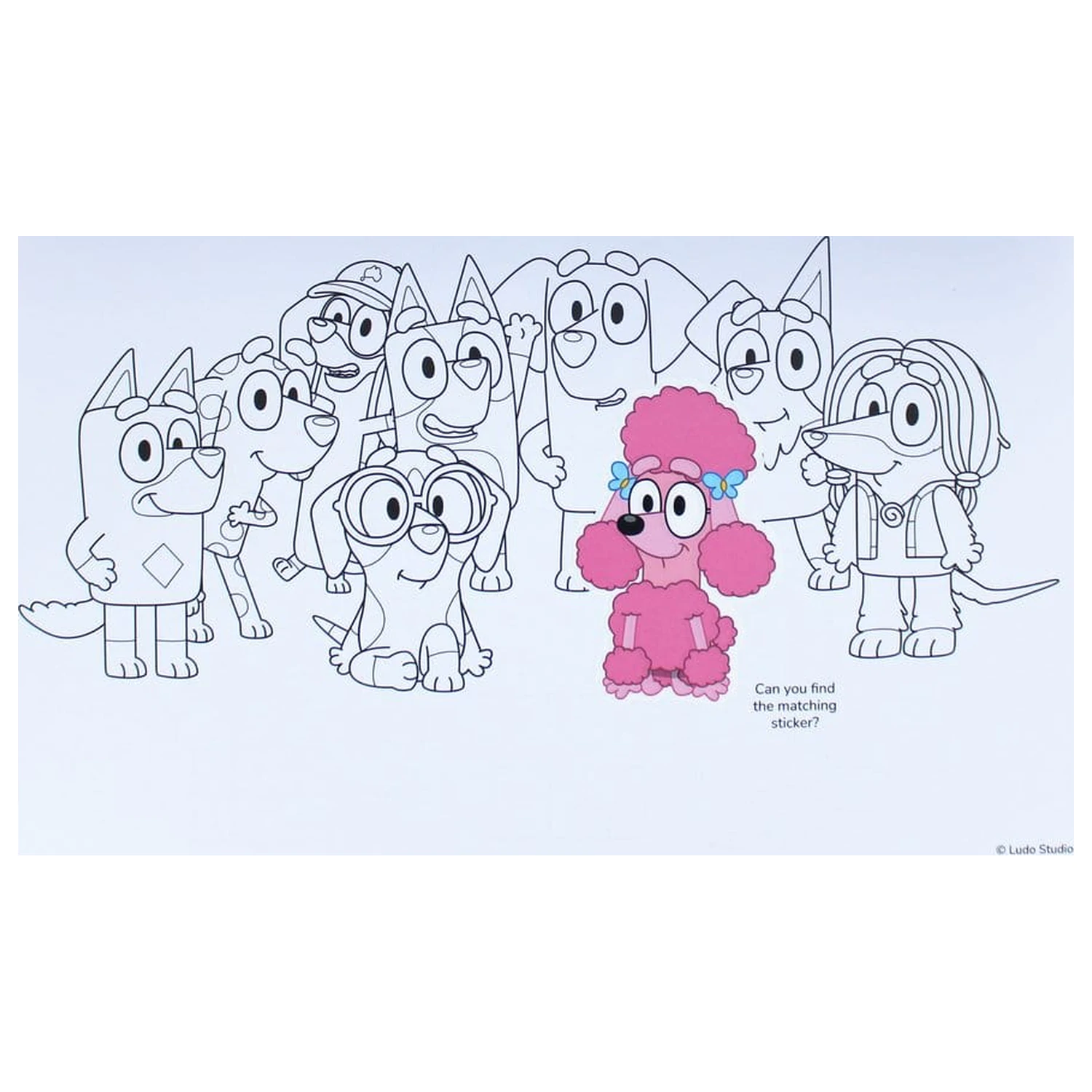 Bluey A4 színező füzet és matrica csomag termékfotó