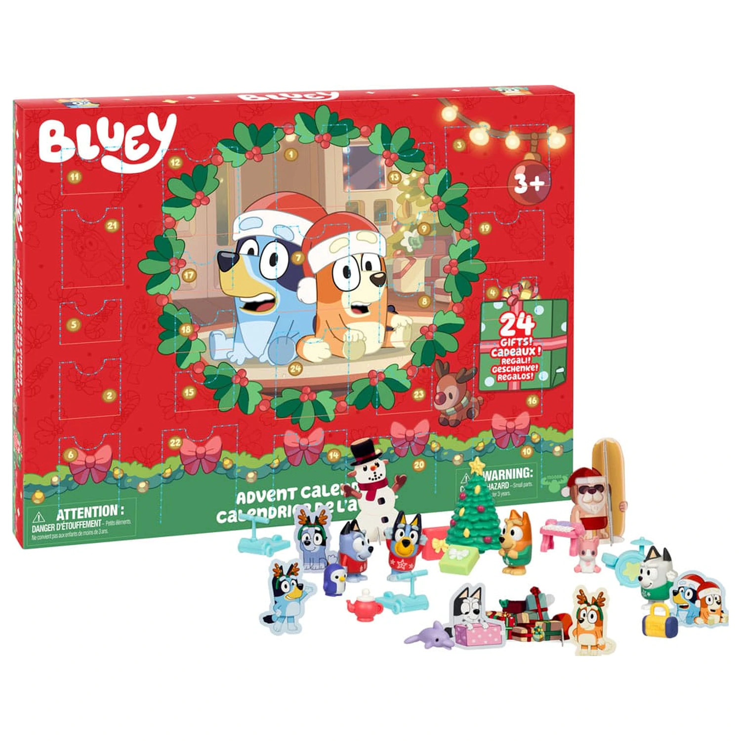 Bluey adventi kalendárium Mini figurákkal  termékfotó