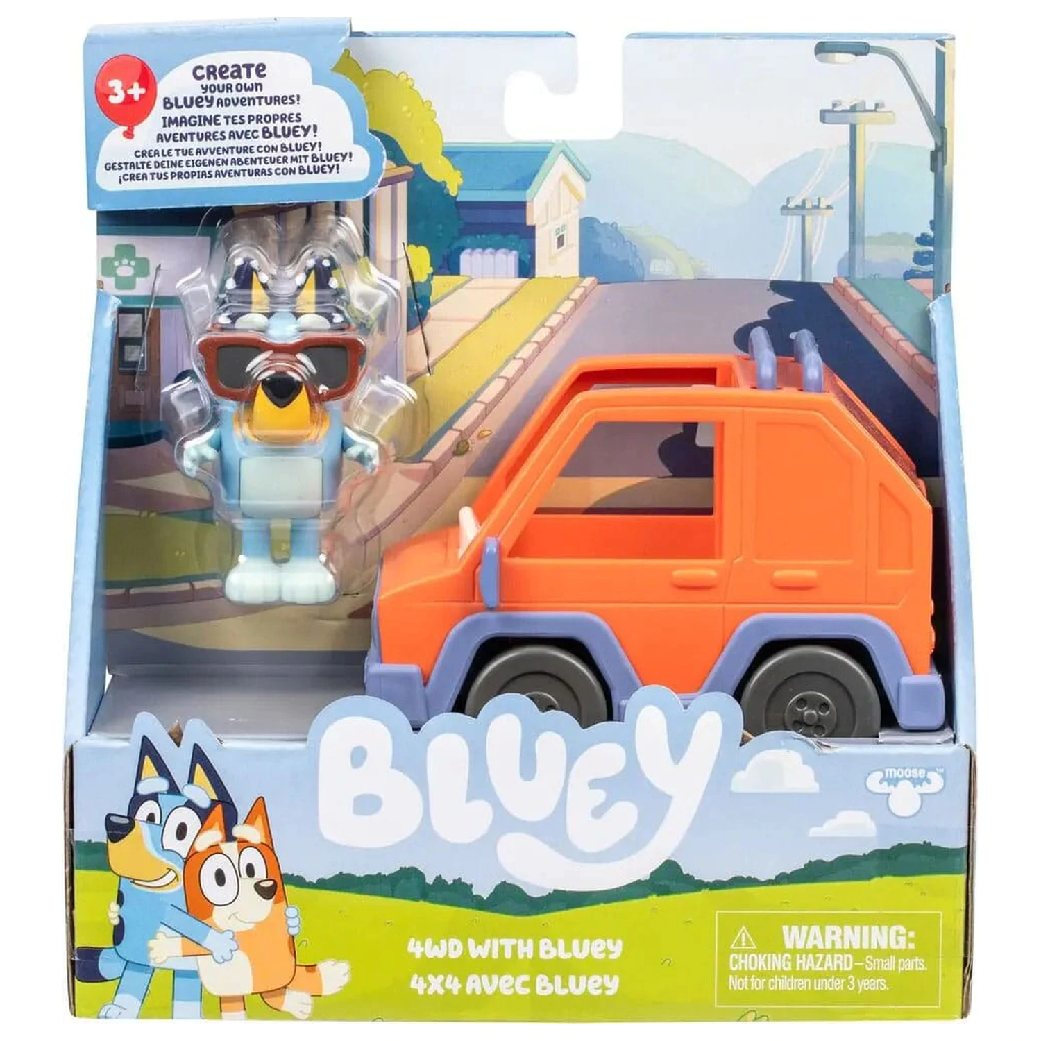 Bluey Bluey & 4WD Car Mini figura játékkészlet termékfotó