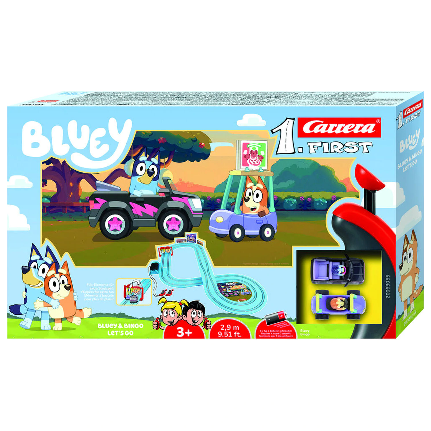 Bluey - Bluey & Bingo Let's elektromos versenypálya termékfotó