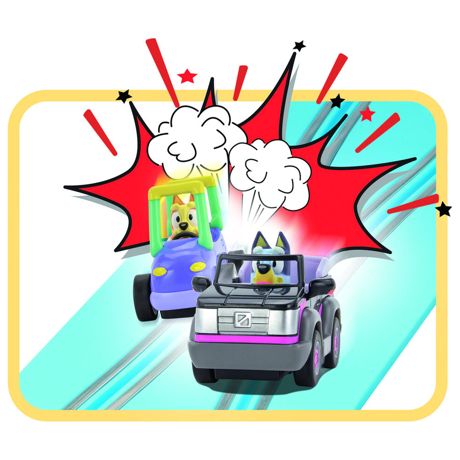 Bluey - Bluey & Bingo Let's elektromos versenypálya termékfotó