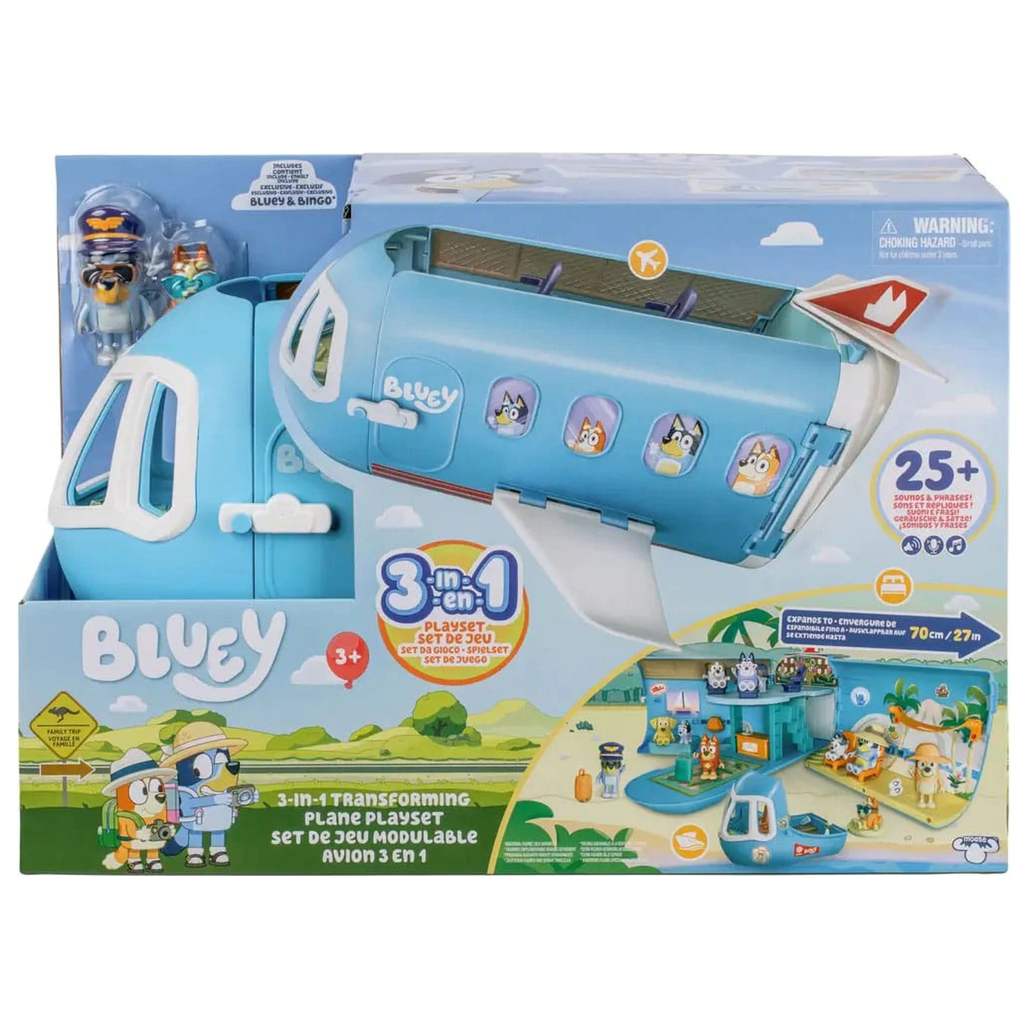 Bluey Bluey Holiday 3in1 csomag Mini figura játékkészlet  termékfotó