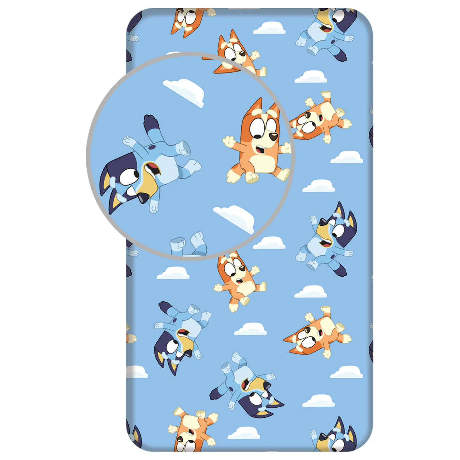 Bluey Clouds gumis lepedő 90x200 cm termékfotó