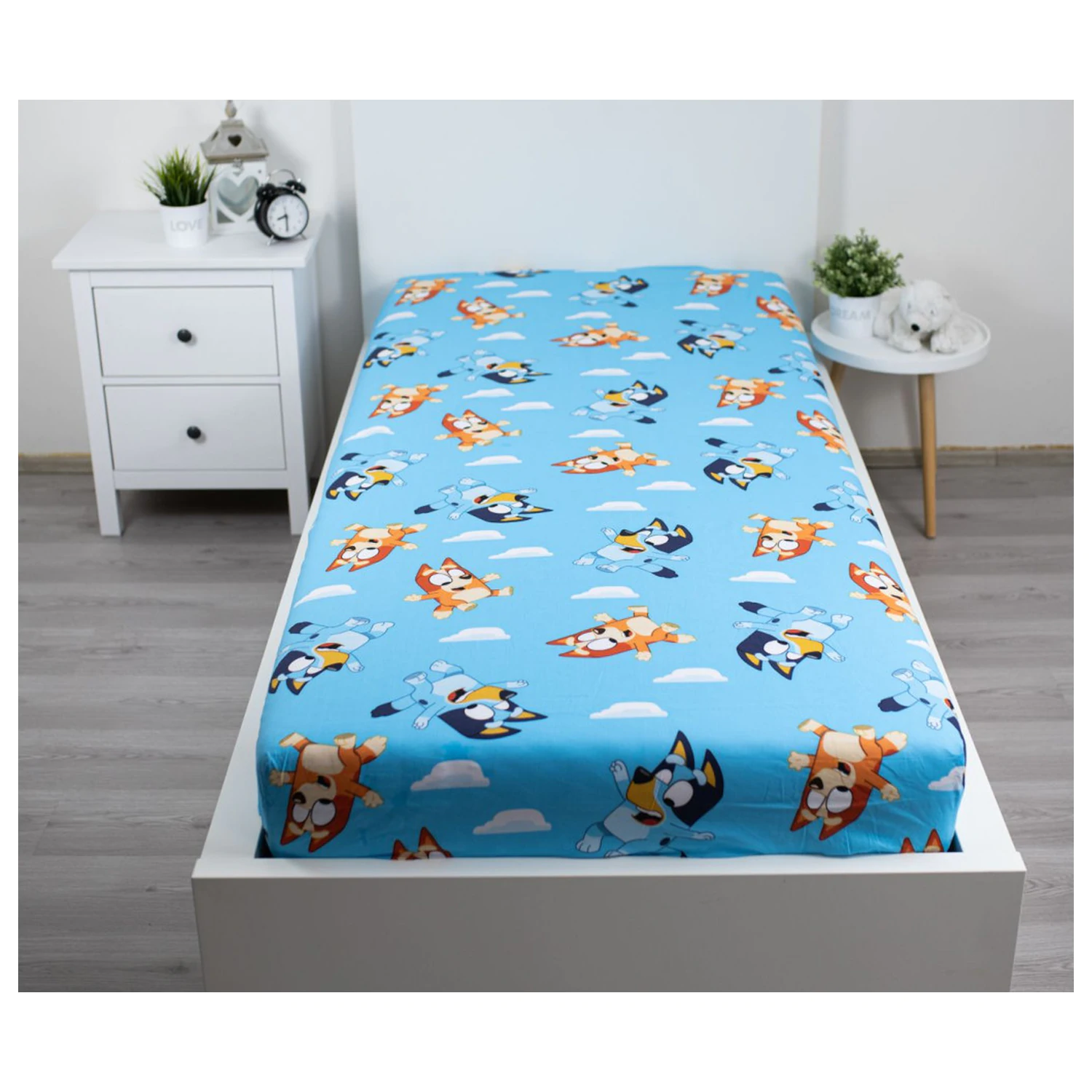 Bluey Clouds gumis lepedő 90x200 cm termékfotó