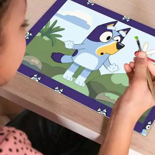 Bluey CreArt gyerek Paint by Numbers Bluey &amp; Bingo festő csomag 22 x 32 cm német nyelvű termékfotó