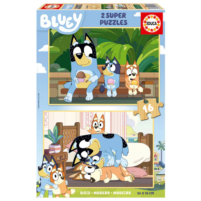 Bluey Fa puzzle 2x16db-os termékfotó
