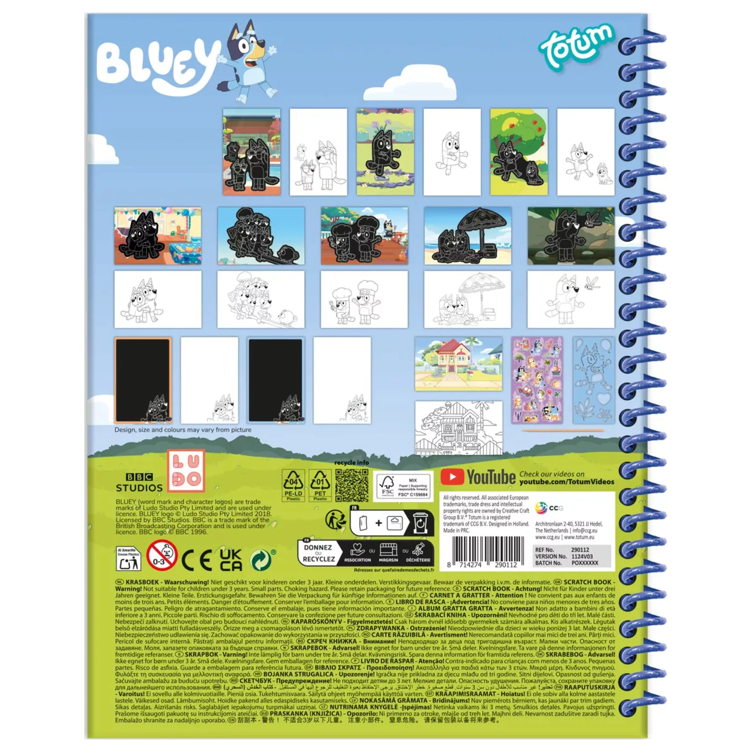 Bluey Fun scratch képkarcoló készlet és activity szett termékfotó