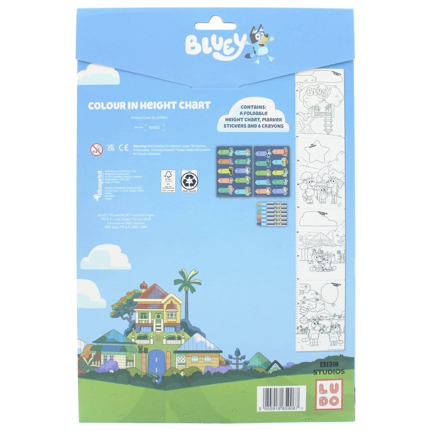Bluey Growth Chart magasságmérővel termékfotó