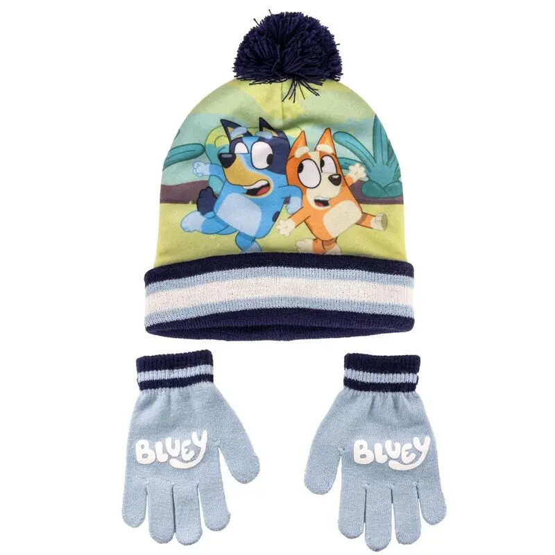 Bluey gyerek méretű sapka kesztyű csomag termékfotó