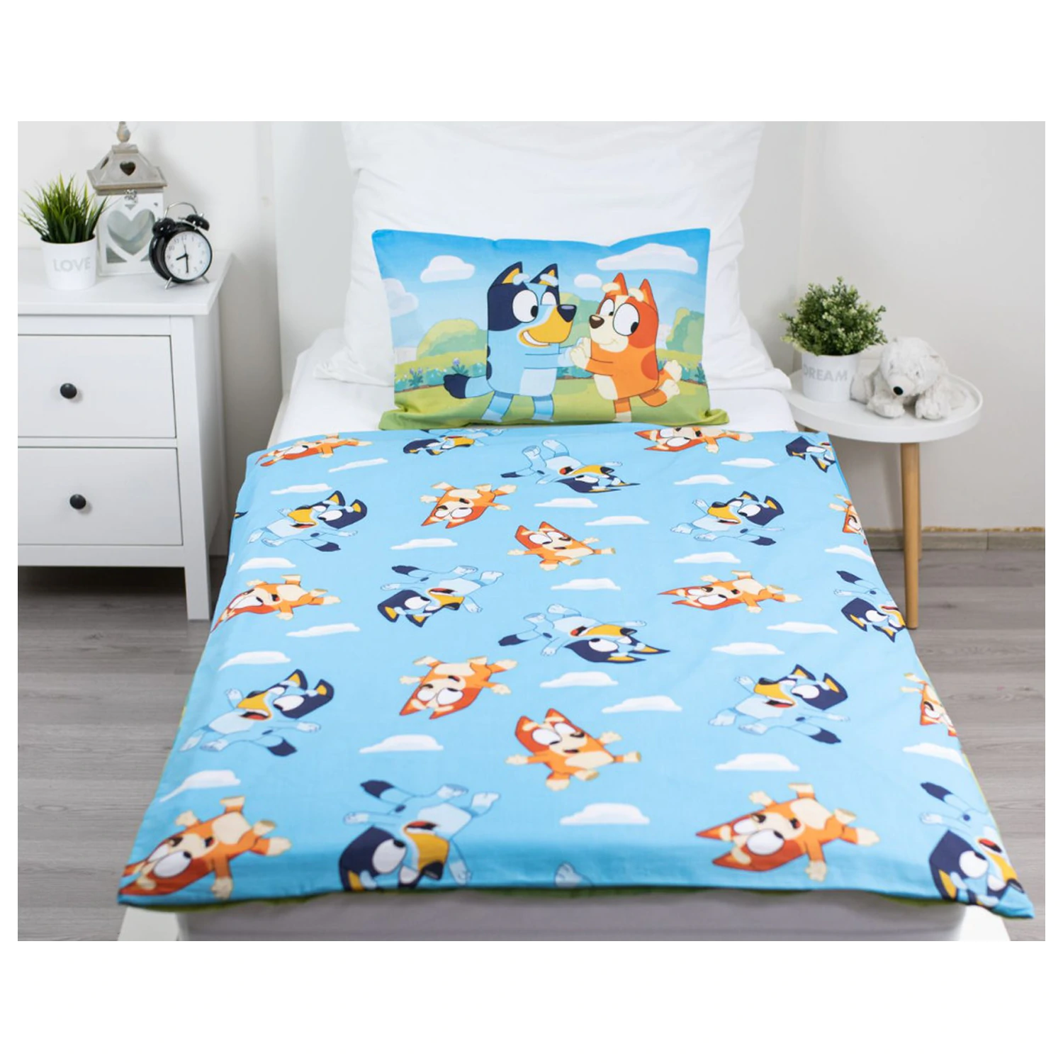 Bluey Happy Family gyerek, ovis ágyneműhuzat  termékfotó