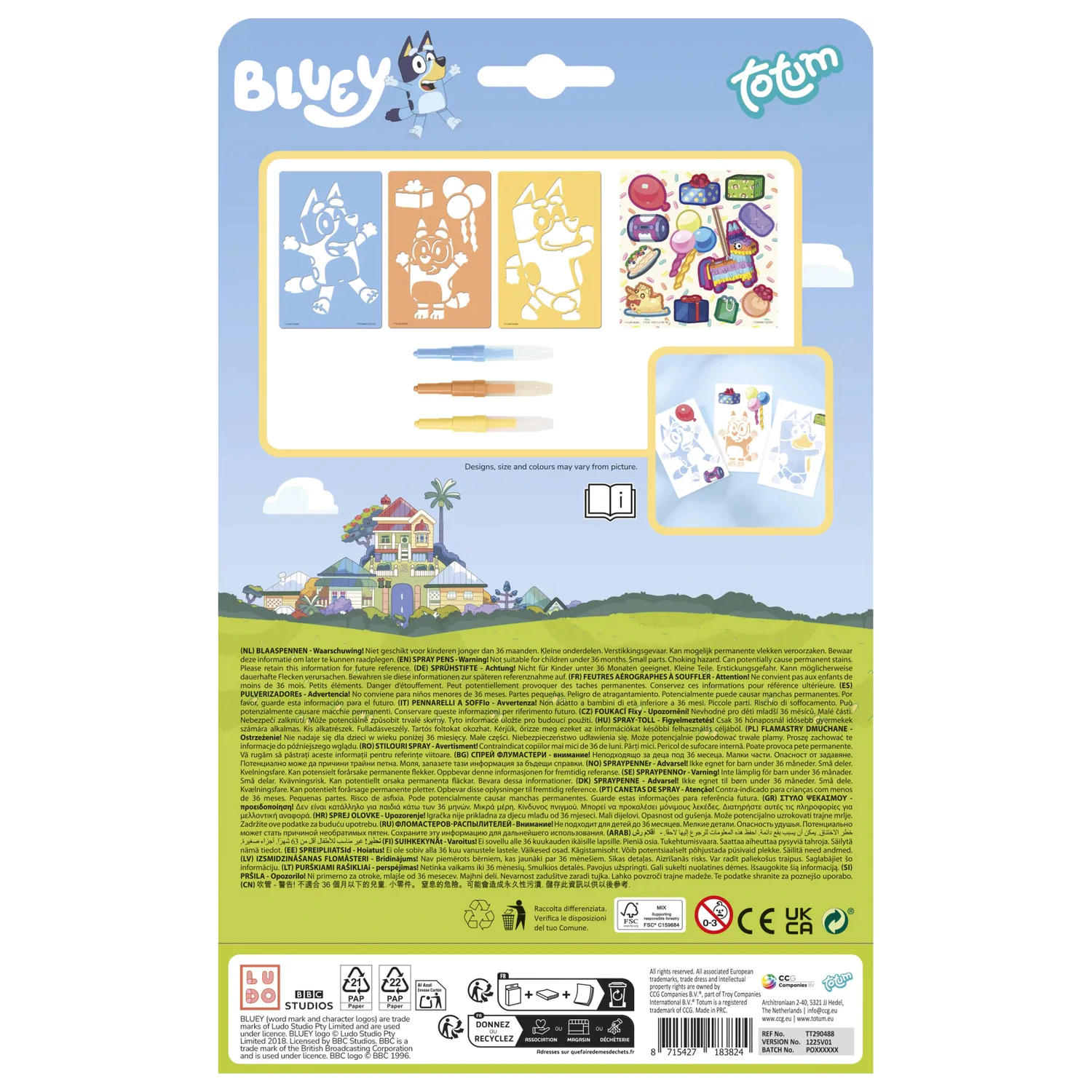 Bluey Happy kreatív szett spray tollal termékfotó
