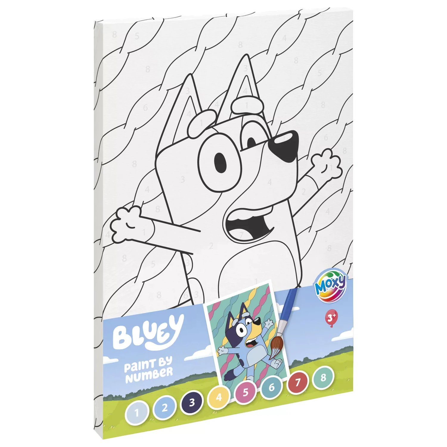 Bluey Happy számos kifestő szett termékfotó
