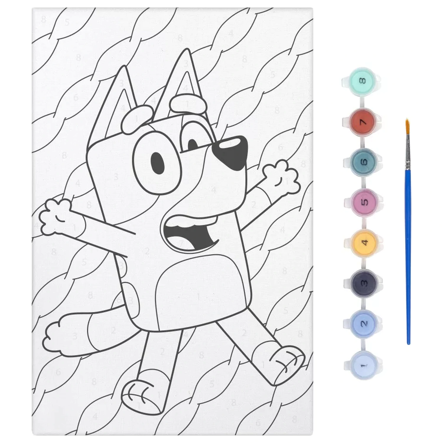 Bluey Happy számos kifestő szett termékfotó
