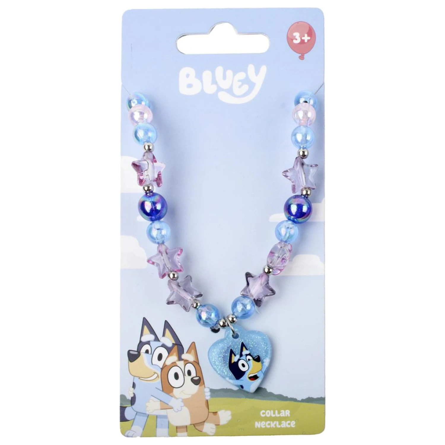 Bluey Heart gyöngyös nyaklánc termékfotó