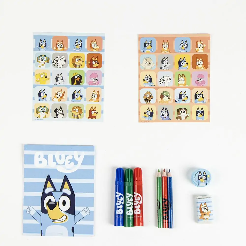 Bluey írószer csomag gurulós táskában termékfotó