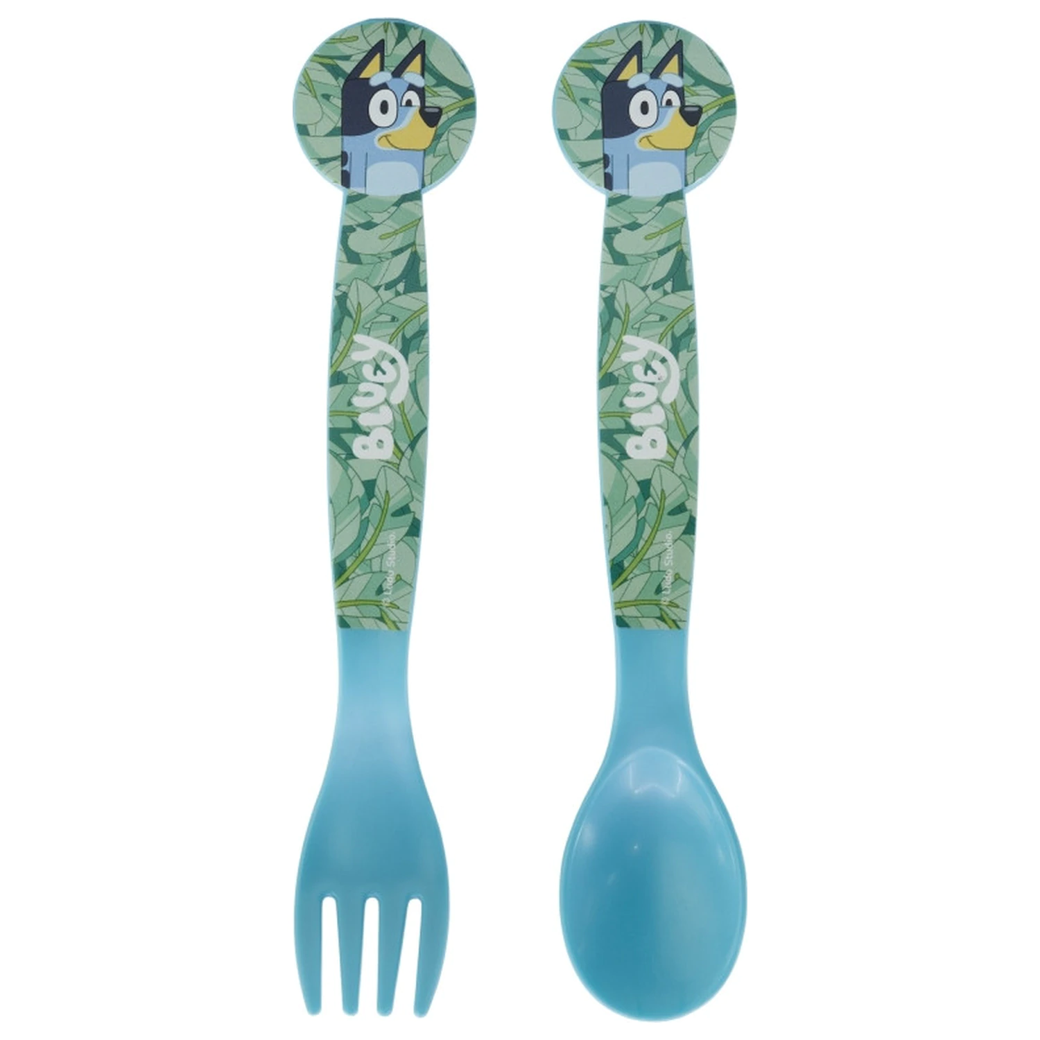 Bluey Leaves műanyag evőeszköz készlet - 2 darabos termékfotó