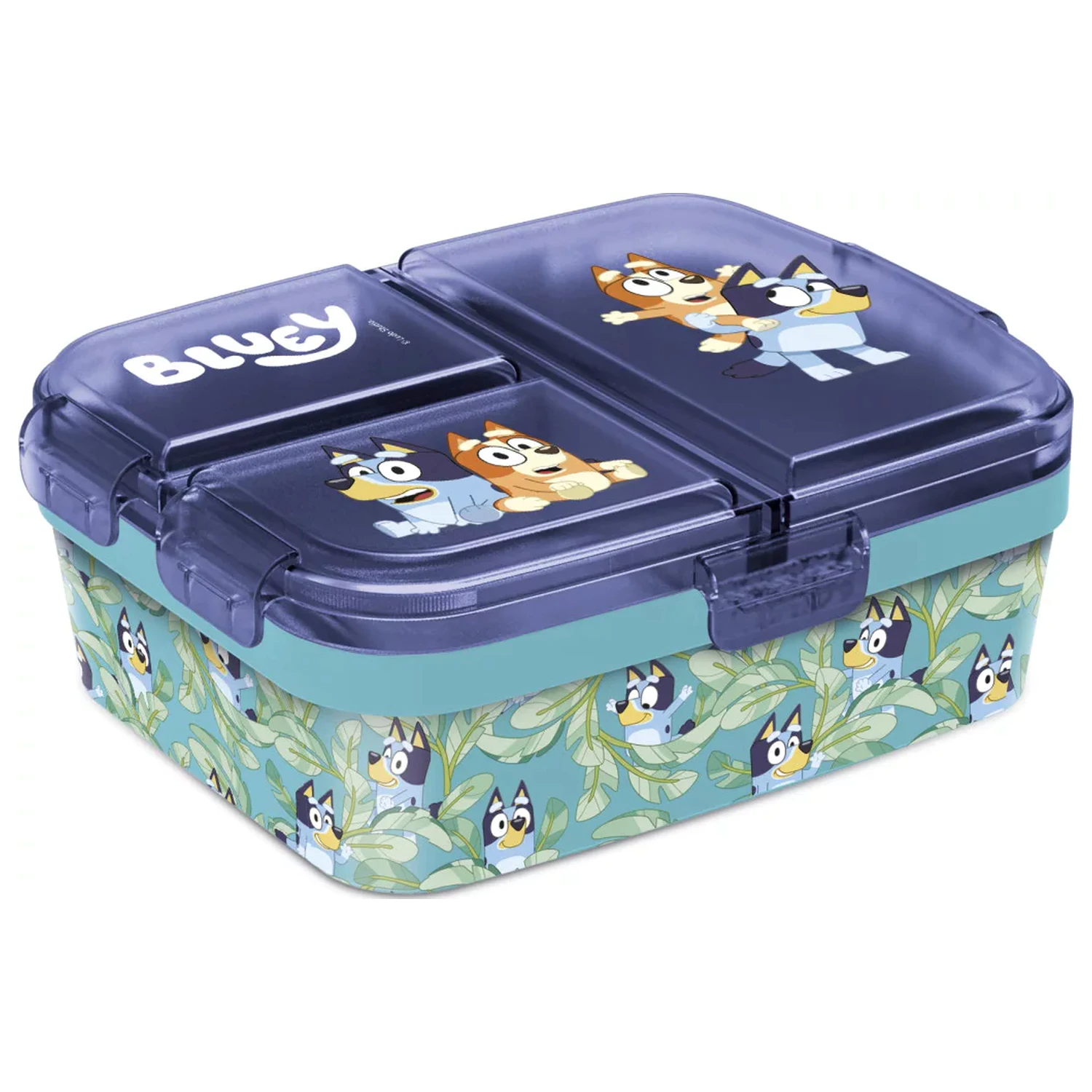 Bluey Leaves több rekeszes uzsonnás doboz, szendvicsdoboz XL termékfotó