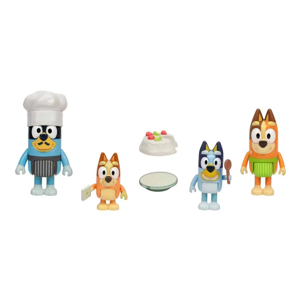Bluey Lets Play Chef 4 db-os figura csomag termékfotó