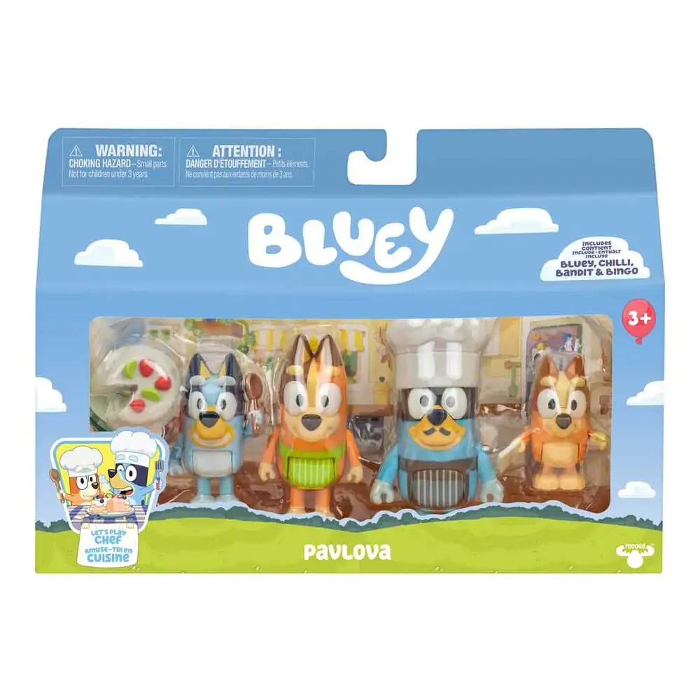 Bluey Lets Play Chef 4 db-os figura csomag termékfotó