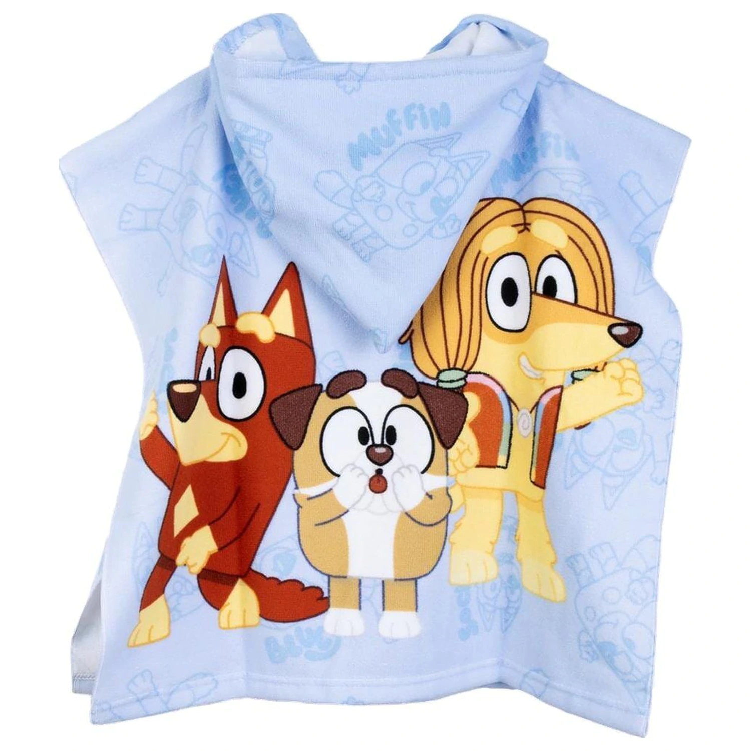 Bluey mikroszálas poncsó törölköző termékfotó