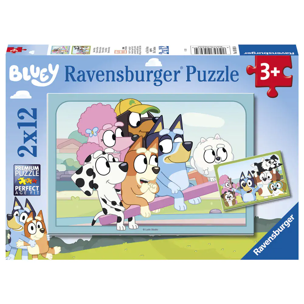 Bluey puzzle 2x12db-os termékfotó