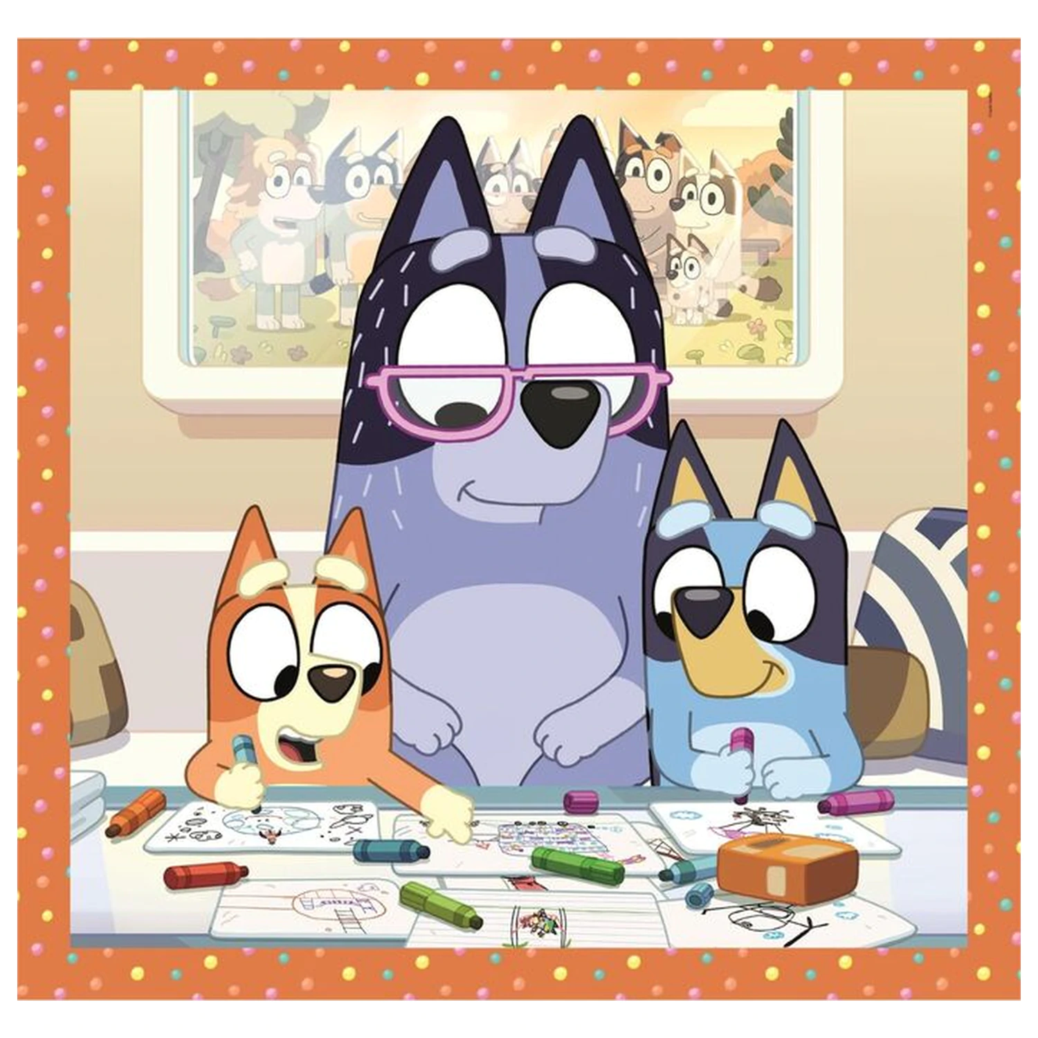 Bluey puzzle 3x48db-os termékfotó