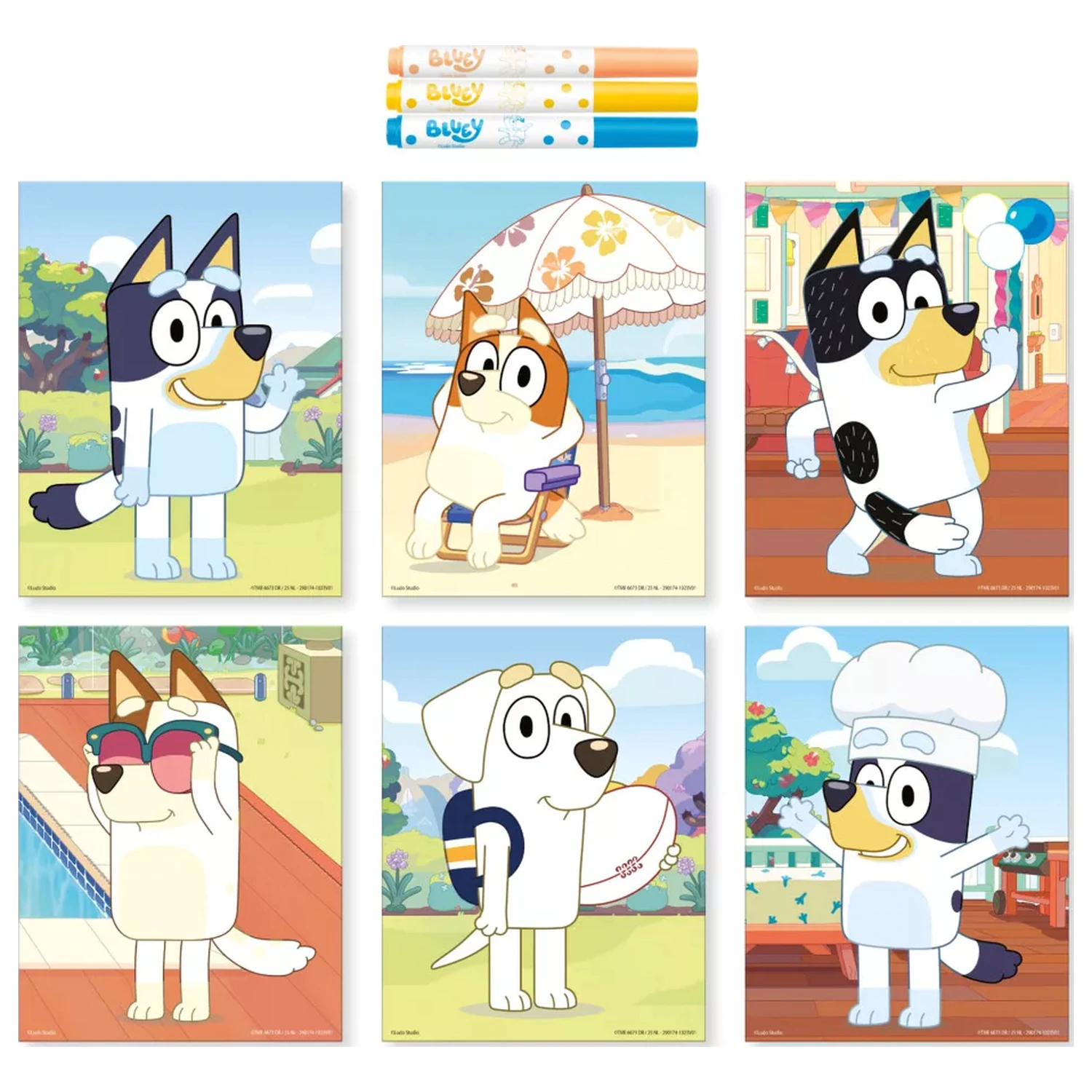 Bluey Rest pontbélyegző kreatív szett termékfotó