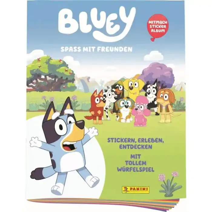 Bluey Spaß mit Freunden matrica album német nyelvű termékfotó