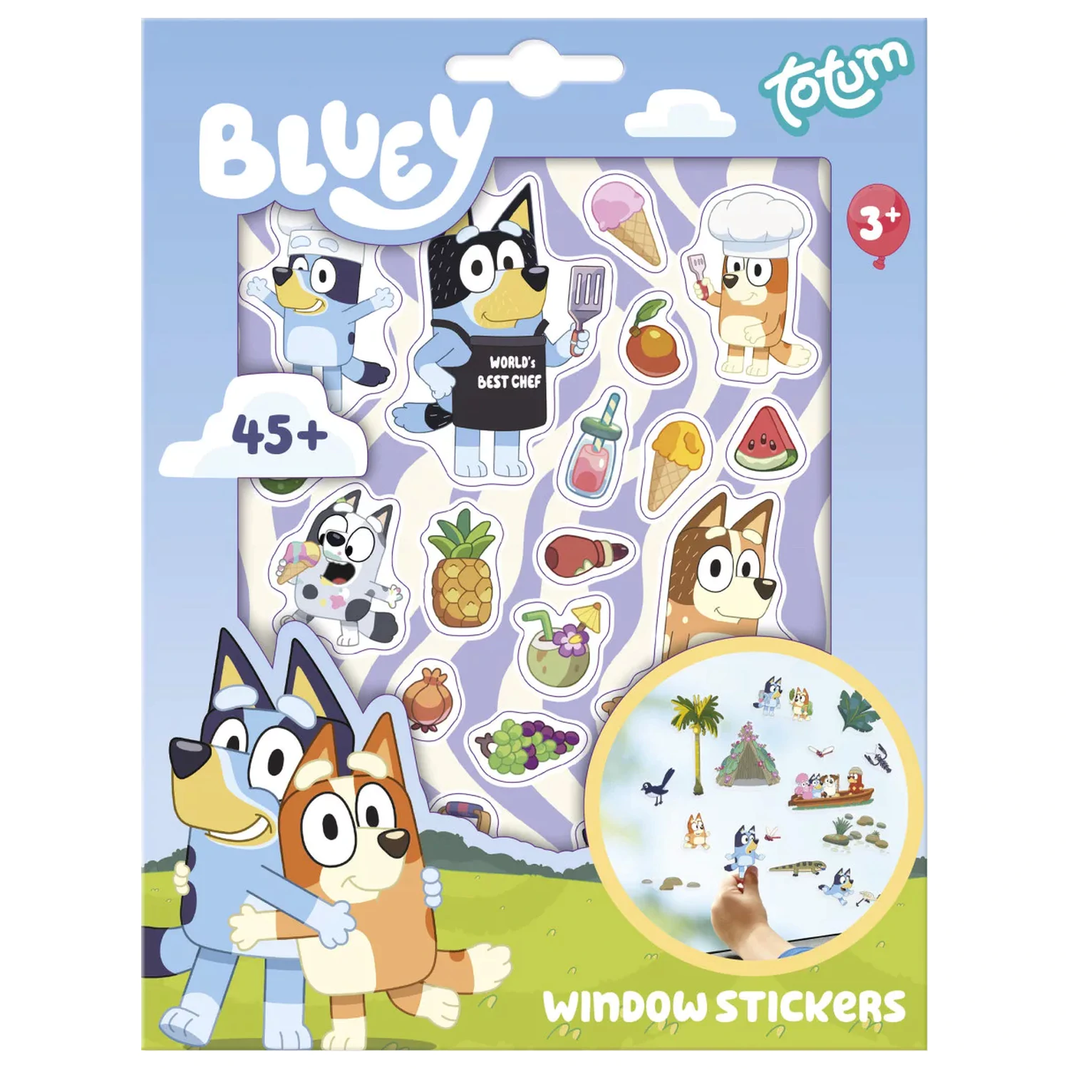 Bluey Summer ablakmatrica szett termékfotó