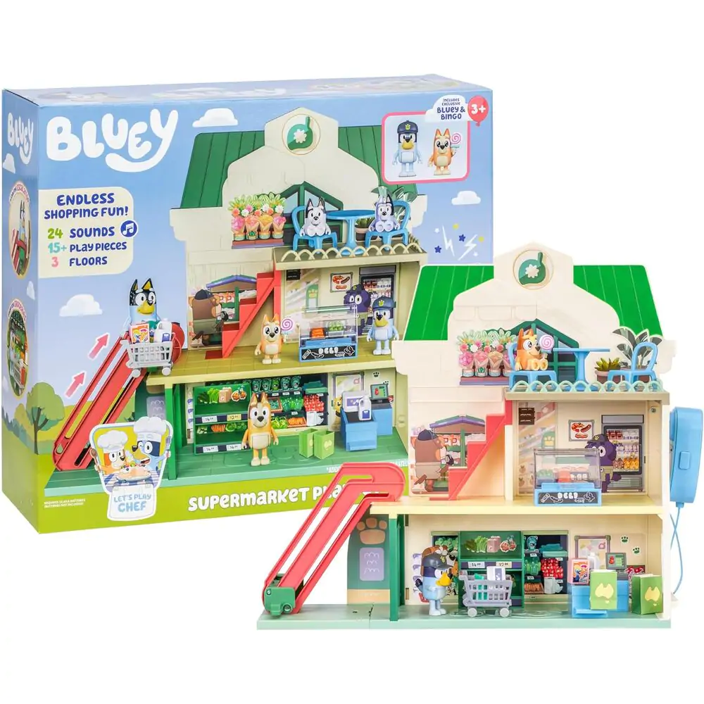 Bluey Supermarket játékkészlet +és figurák termékfotó