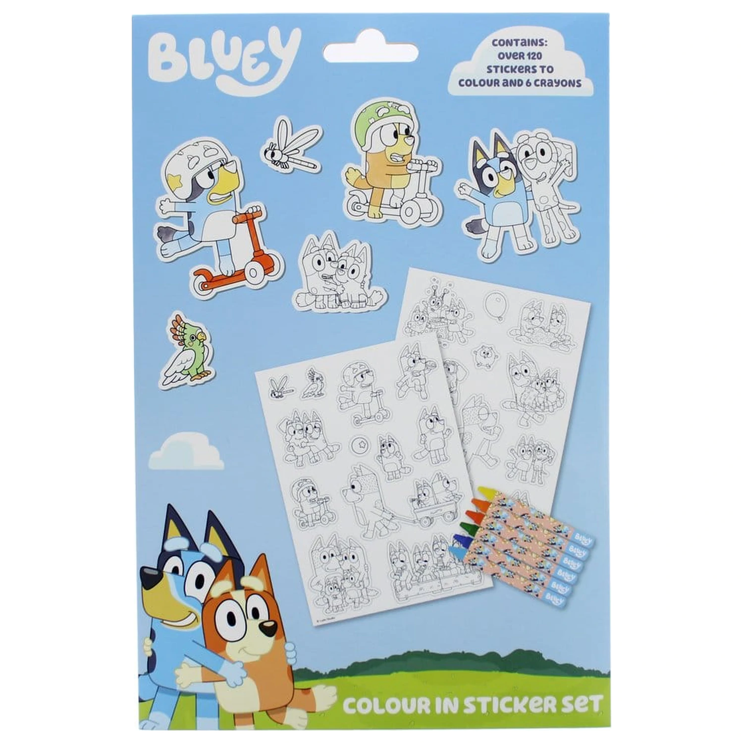 Bluey színezhető matrica csomag  termékfotó