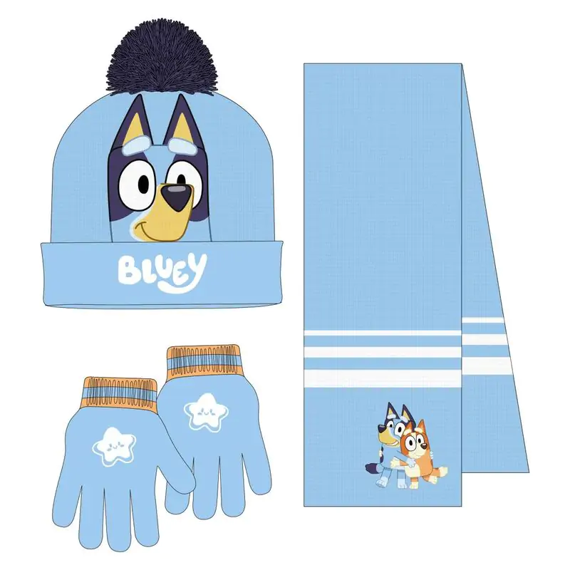 Bluey téli sapka, kesztyű és csősál csomag  termékfotó