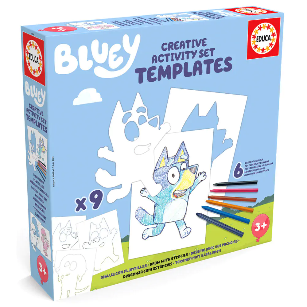 Bluey Templates kreatív játékkészlet termékfotó