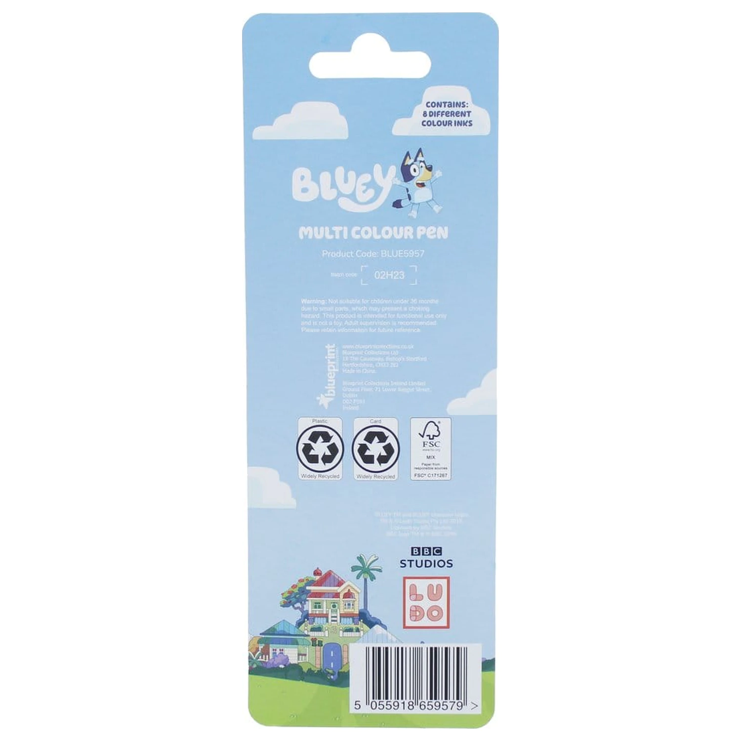 Bluey többszínű toll termékfotó
