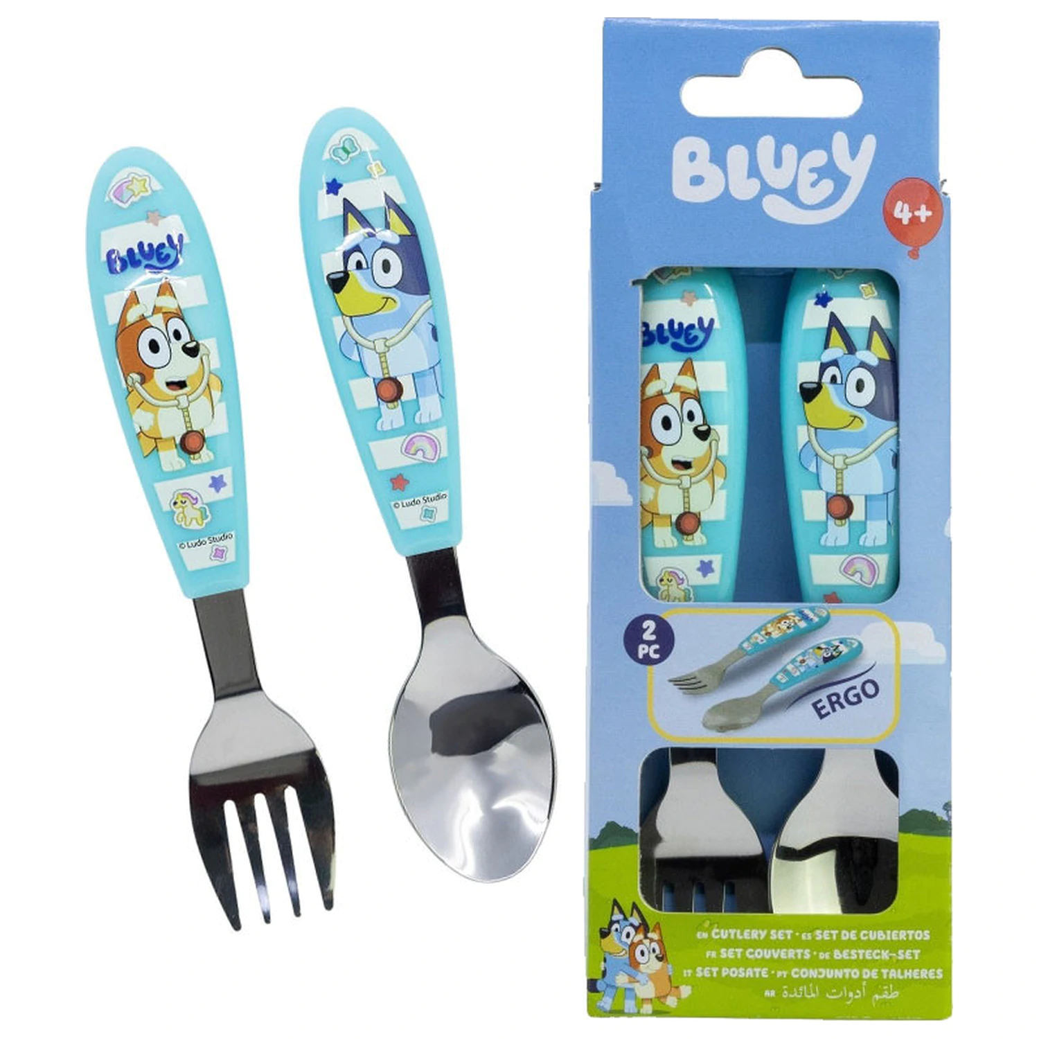 Bluey Yummy fém ergo evőeszköz készlet - 2 darabos termékfotó