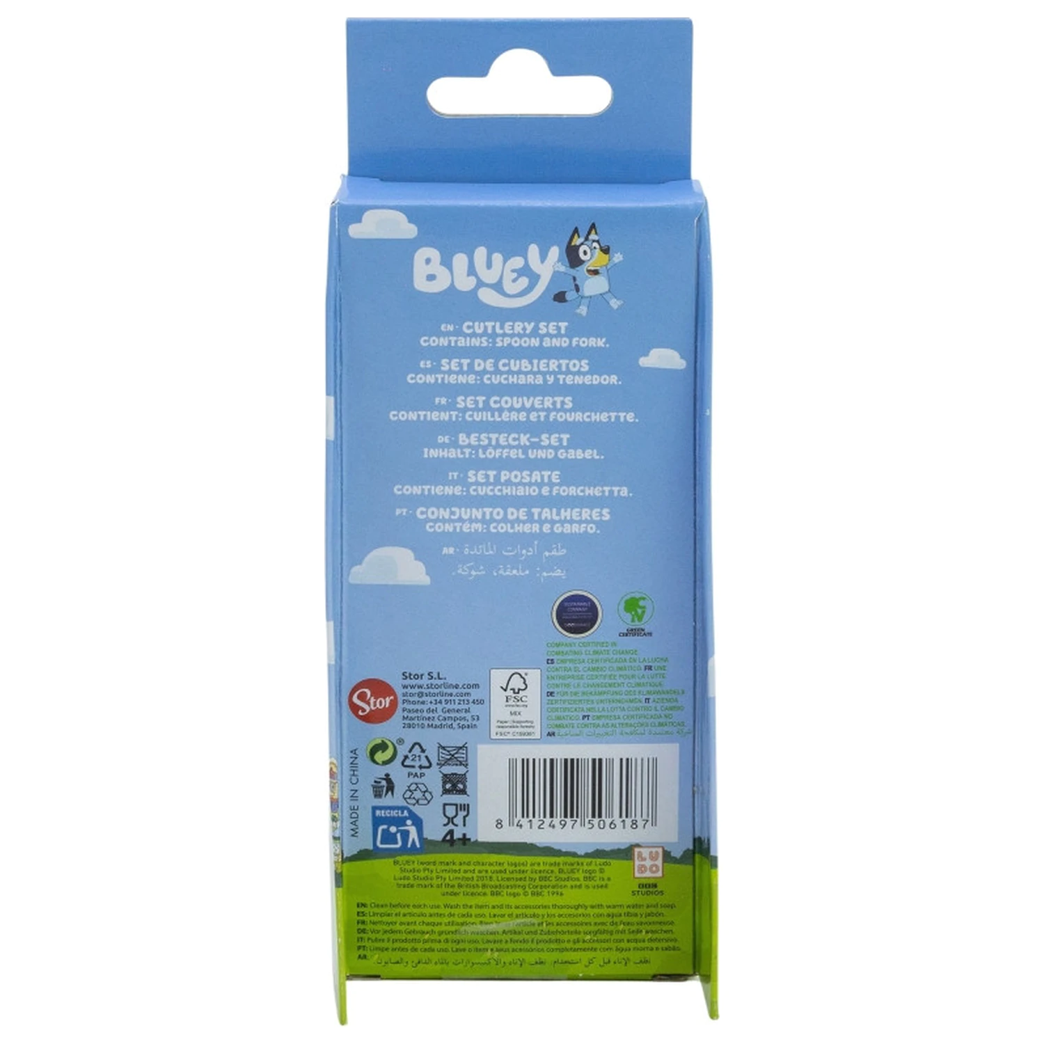 Bluey Yummy fém ergo evőeszköz készlet - 2 darabos termékfotó