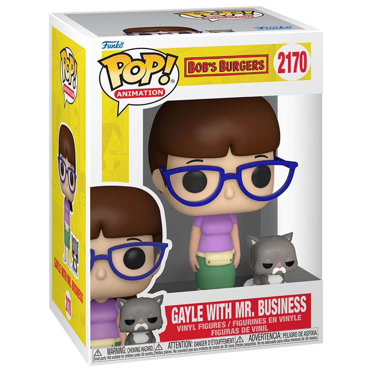 Bob's Burgers Funko POP!&Buddy TV Vinyl figura Gayle with Mr. Business 9 cm termékfotó