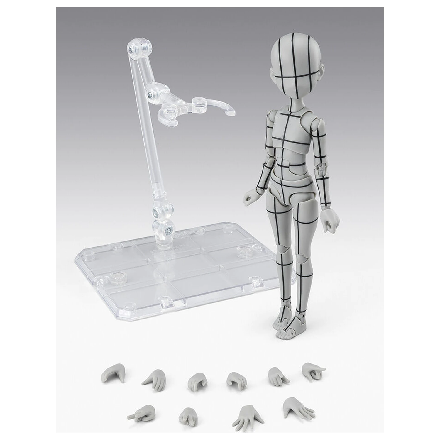 Body Series Body-Chan- Ken Sugimori Edition Wireframe Gray Color Ver. S.H. Figuarts figura 13cm termékfotó